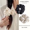Retro French Polka Dot Satin Scrunchie: High-Elasticity Gentle Hair Tie & Headband