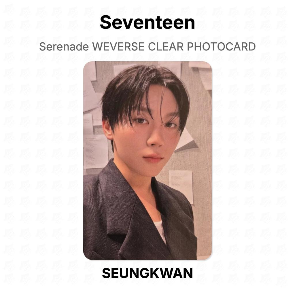 Seventeen Serenade WEVERSE ЧИСТАЯ ФОТОКАРТОЧКА Официальная фотокарточка