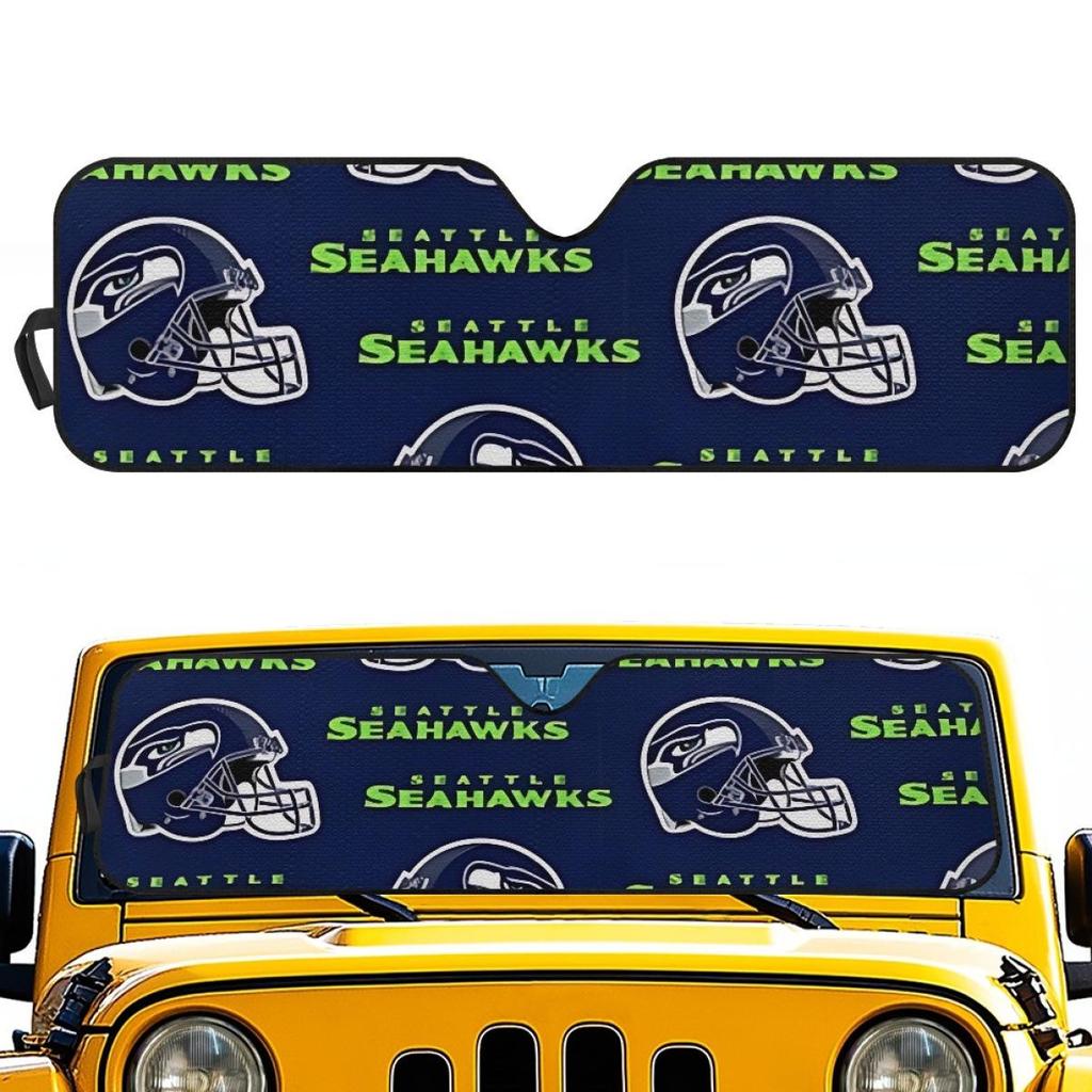 Автомобильный солнцезащитный козырек Seattle Seahawks Чемпионы Супербоула 2026 с логотипом команды