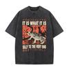Lost In The Cheese Japanese Rat Vintage T Shirt Mens Casual Short Sleeve T-shirts Unisex Retro Washed Oversized T Shirts