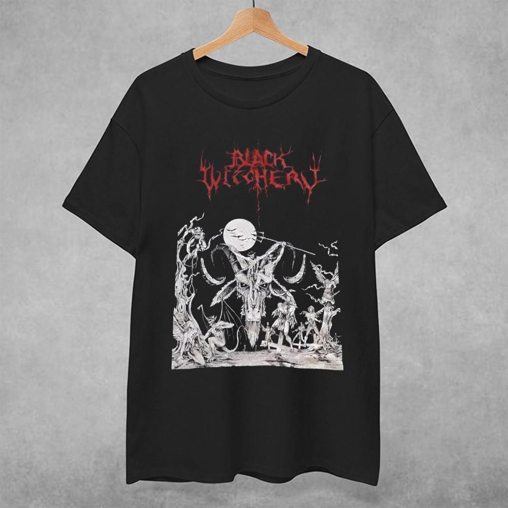 Новая Черная Witchery Взрыв Сатанинской Мощи Хлопковая Унисекс S-5XL Рубашка Унисекс Футболка