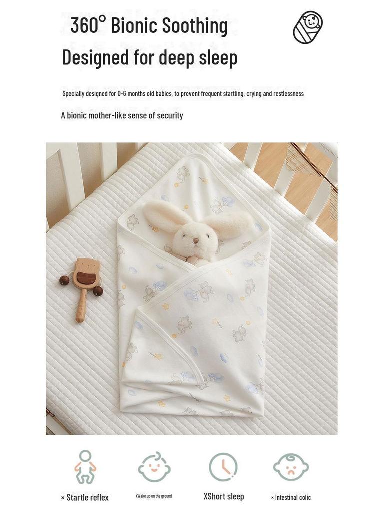 Детское одеяло класса А из чистого хлопка для новорожденных на осень и зиму