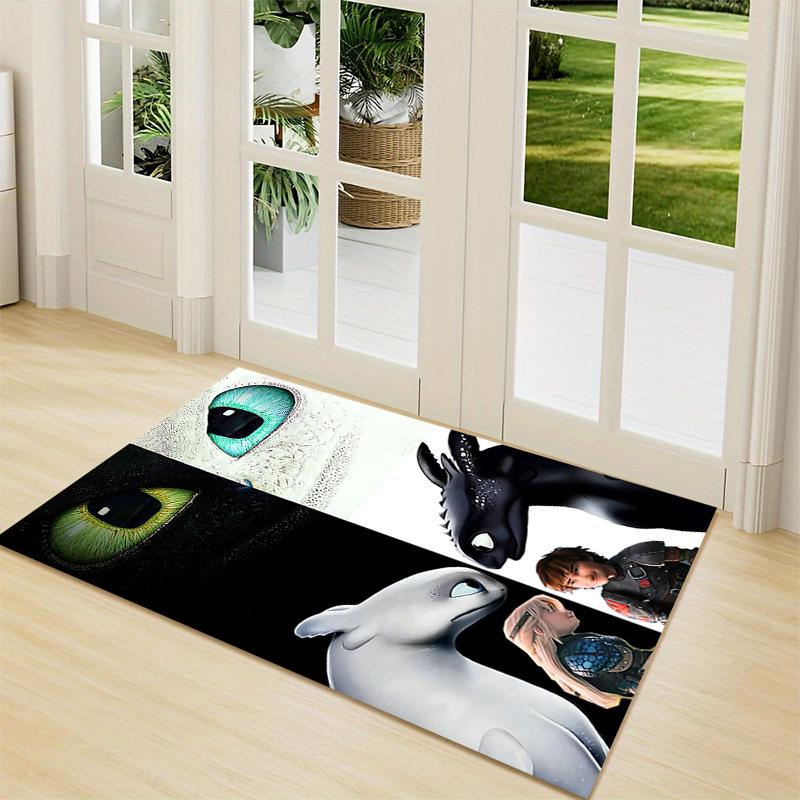 Dragons Mythical Journey Carpet Rug Soft Washable Antislip Home Living Room Sofa Mats Personalized Christmas Rug