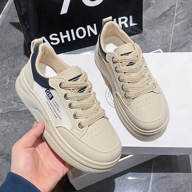 2025 Little White Shoes Women's Summer New Korean Version Ins Female Students Casual Network Versatile Board Shoes Street Shot YB7302