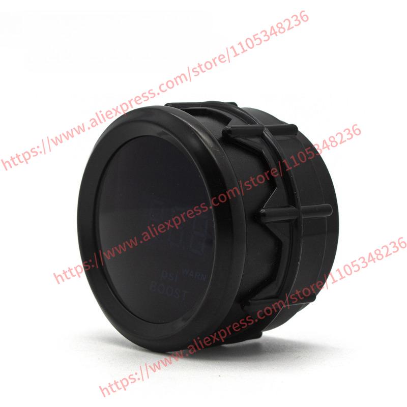 Digital Gauge, 52mm: RPM, Boost Pressure, Coolant Temperature, Oil Temperature, Oil Pressure, Air-Fuel Ratio, Voltage, 12V