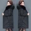 Middle Aged Elderly Women  Padded Clothes Long New Mother Down Jacket