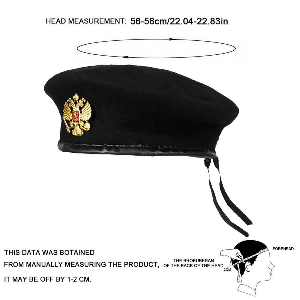 Унисекс Двуглавый орел Брошь Украшение Берет Шляпа Винтаж Кепки Газетчика Осень Зима Отдых На Природе Дорожные Аксессуары Для Женщин Мужчин