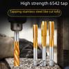 Cobalt-Enhanced Tap Set: Sharp Titanium-Plated and Stainless Steel Punching Tools