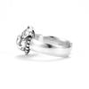 Adjustable Open Ring With Vintage Bulldog Charm Plated Unisex Retro Animal Jewelry