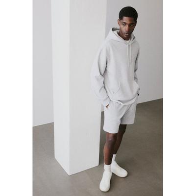 Спортивные шорты HM Regular Fit Grey Melange