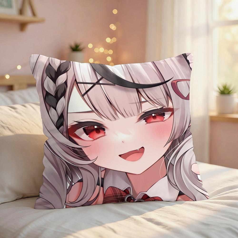 Sakamata Chloe Cute GAME Cushion Cover Silky Short Plush Invisible Zipper Dustproof Sofa Pillow Case For Home Decor