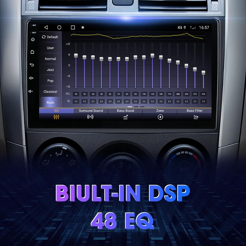 Android 12 Автомобильное радио для Toyota Corolla E140/150 2006 - 2013 GPS Carplay Auto 2 Din Stereo интеллектуальные системы Smart Autoradio