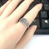 Hollow Vine Leaf Ring for Women Ins Cool Street Punk Style Fashion Trendy Twist Braided Open Index Finger Ring