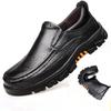Fashion Genuine Leather Shoes Men Loafers Soft Cow Leather Men Business Casual Shoes New Male Footwear Black Brown Slip-on Shoes