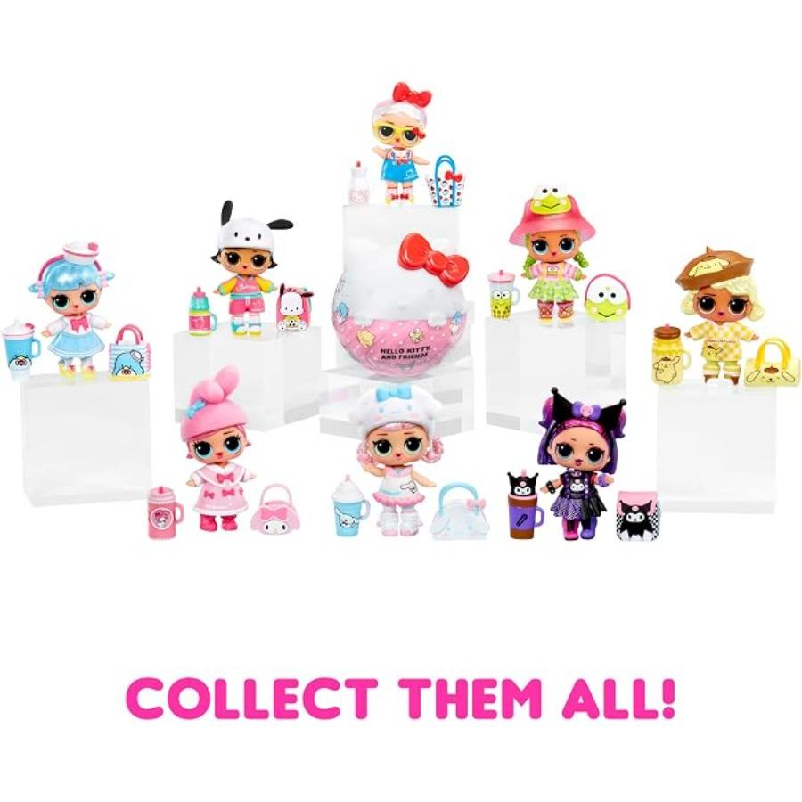 LOL Surprise! Hello Kitty and Friends,7 Surprises—8 Limited-Edition Collectible Dolls,Each Ball Contains a Random Character—For Children Ages 4 and Up