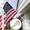 2Pcs/Set Flag Pole Clips 360-degree Rotating Flagpole Rings Wind-resistant Flagpole Buckle Tangle-Free Swivel Weatherproof Flagpole Buckles for 2X3
