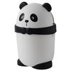 Мусорное ведро «Панда», мусорное ведро, жестяная банка для ванной комнаты, корзина для мусора, офисный стол с крышкой, ПП