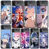 Чехлы для Samsung Galaxy Z Flip 4 5 6 7 3 Z Flip7 Flip6 Flip4 Flip5 Flip3 5G с принтом R-Rem из аниме Re Zero, Жесткие противоударные Fundas