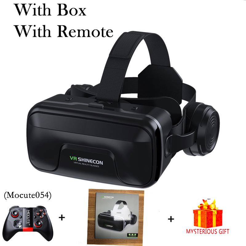 VR Shinecon 10.0 Шлем 3D Очки Виртуальная реальность Шлем Для Смартфона Очки Смартфона Гарнитура Viar Видео Игровой Бинокль