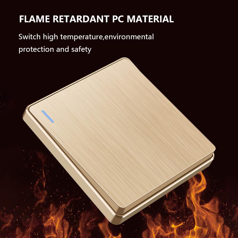 86 Тип британский стандарт настенный выключатель света 16A матовая панель ВКЛ ВЫКЛ домашний выключатель питания клавишный 1/2/3/4 Gang 1/2Way