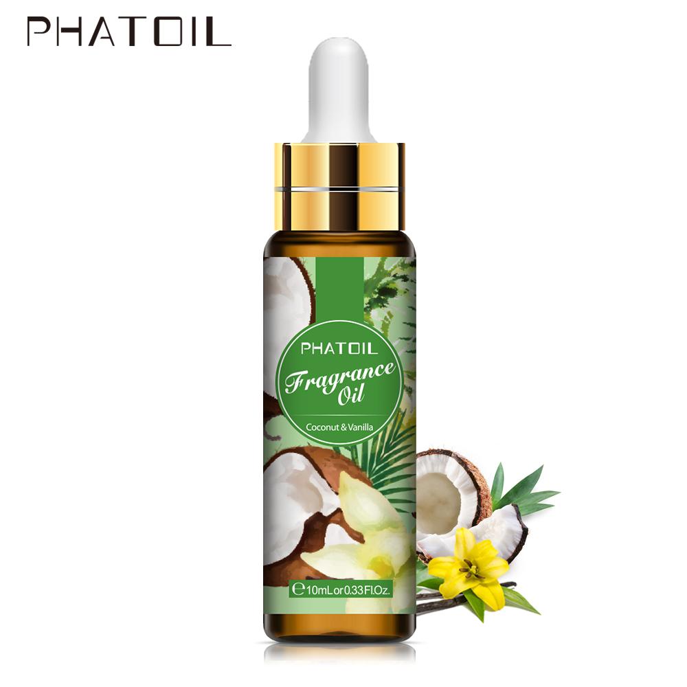 PHATOIL 10 мл ароматическое масло с капельницей Натуральное эфирное масло для изготовления свечей, мыла, парфюмерии, диффузор свежести воздуха, уход за кожей, массажное масло для тела