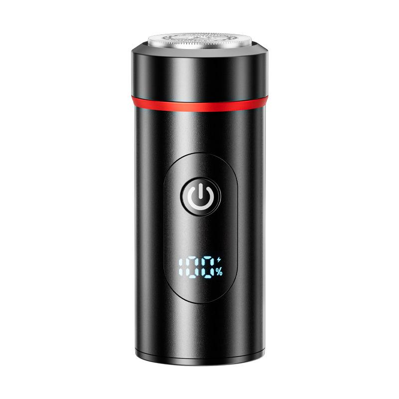New mini shaver small steel gun car shaver electric washing shaver shaver shaver portable digital display shaver strong life