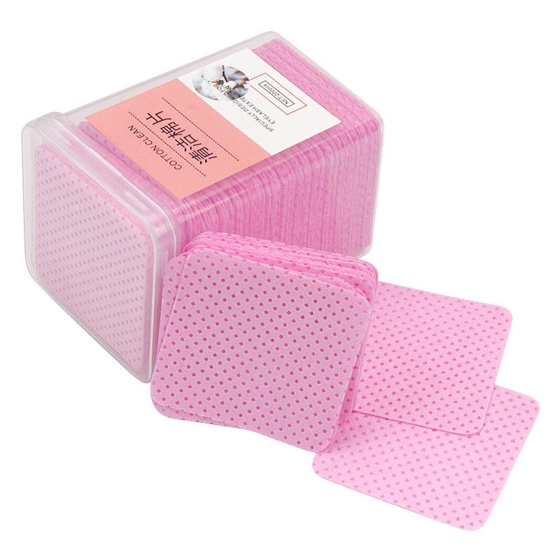 Клей для наращивания ресниц и салфетки для снятия лака - Хлопковые подушечки из нетканого материала