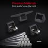 For Tesla Cybertruck 2024 Car Equipment 4 Hooks 2 D-rings 1 Opener Black Aluminum Rear Bucket Pull Ring Track Accessories Set