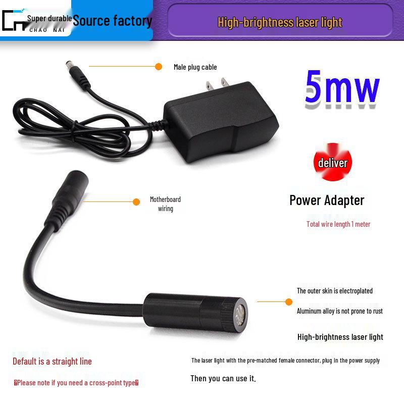 Adjustable Infrared Laser Module for Industrial Dot and Cross Line Marking