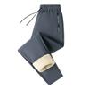 Lamb Velvet Autumn and Winter New Style Hoodies Plus Velvet Thickened Men's Zipper Pants Men's Tying Straight Trousers Sports Casual Pants