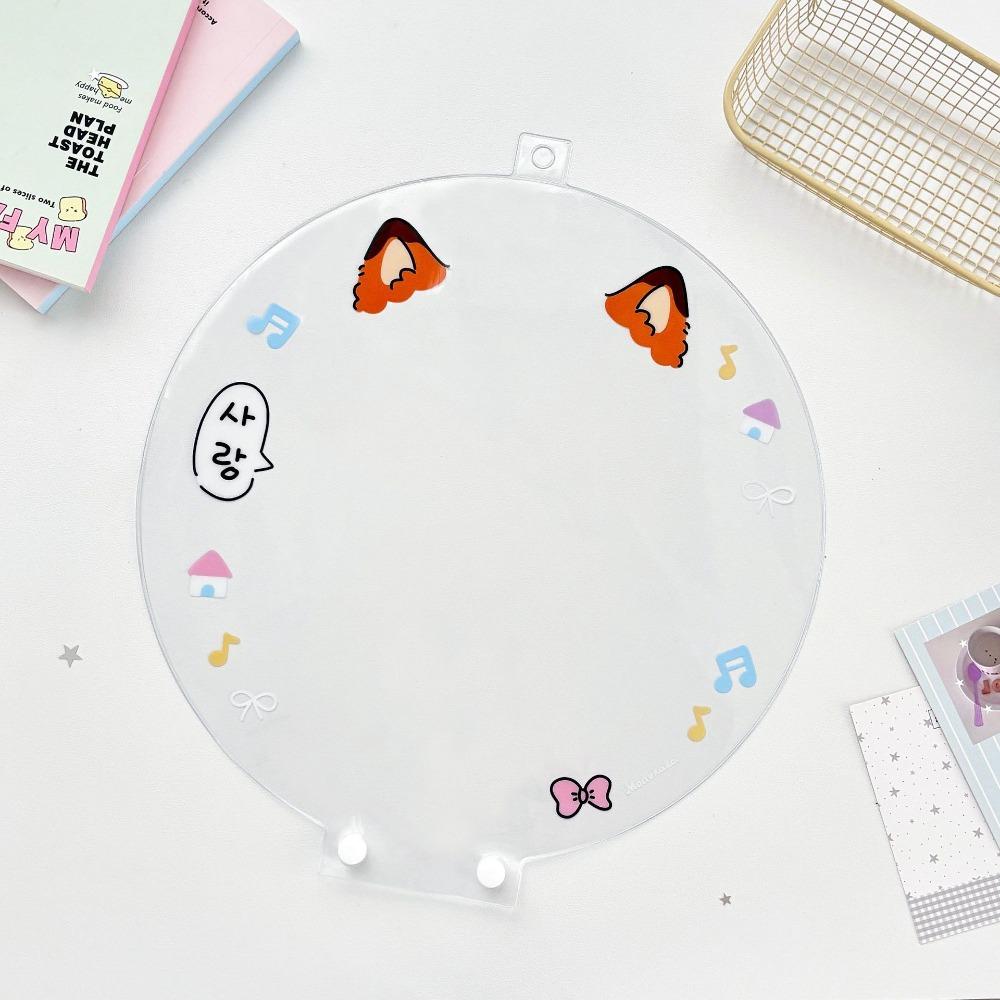 Portable Uchiwa Fan Sleeve PVC Hand Fan Protector Cover Cartoon Picket Fan Cover  Cheering Fans