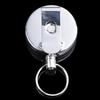 High Quality Retractable Recoil Ring Belt Clip Pull Key Chain Metal Card Badge Holder Keychain