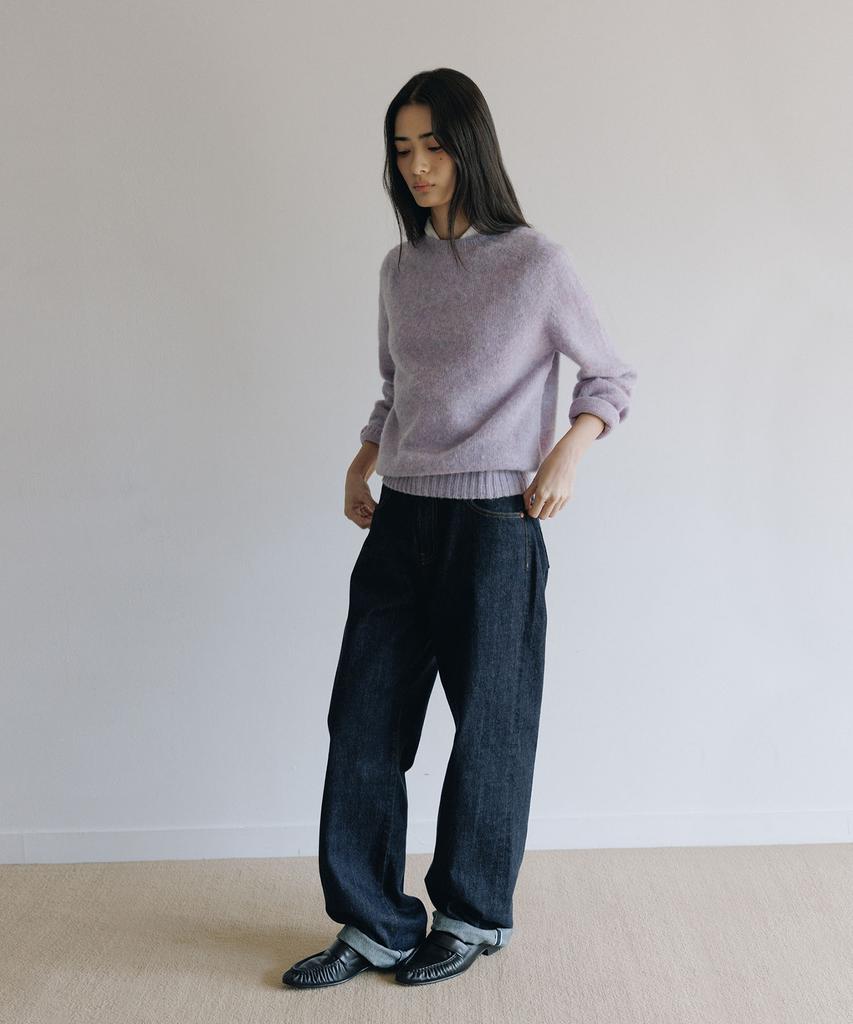 BLANKROOM Shaggy Dog Crew Neck_Confetti