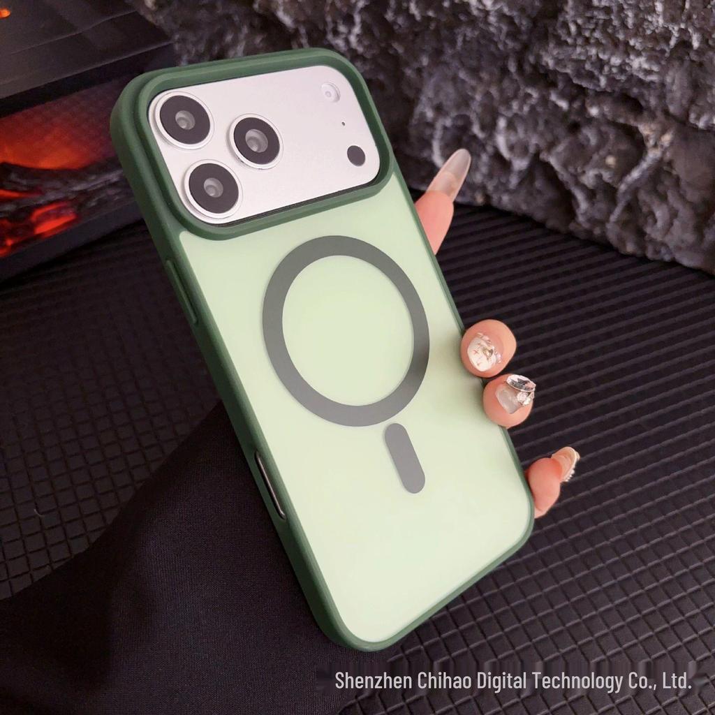 Магнитный матовый чехол-блок для iPhone 17 Pro Max - Чехол с полной защитой от падений