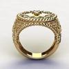 Модное полое резное кольцо с бриллиантами ручной работы для мужчин и женщин, популярное инкрустированное кольцо в стиле панк