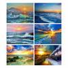 Full Round Square Diamond Painting Cross Stitch 5D DIY Diamond Embroidery Sea Scenery Rhinestone Pictures Home Decoration