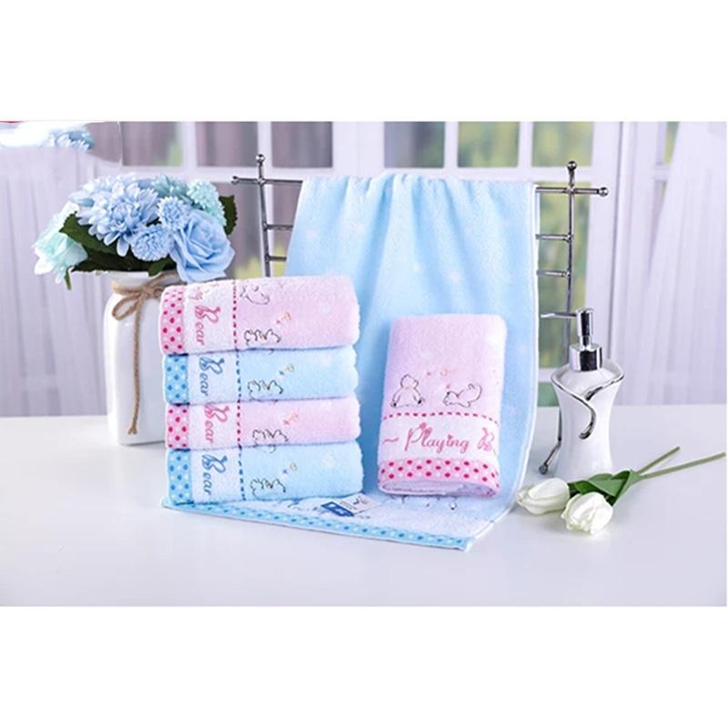 2 Pack of Towels Cotton Couple Embroidered Cotton Face Towel Soft Absorbent Cotton Thick Towel Hand Towel Quick-dry Towel Household Bathroom Towel Set