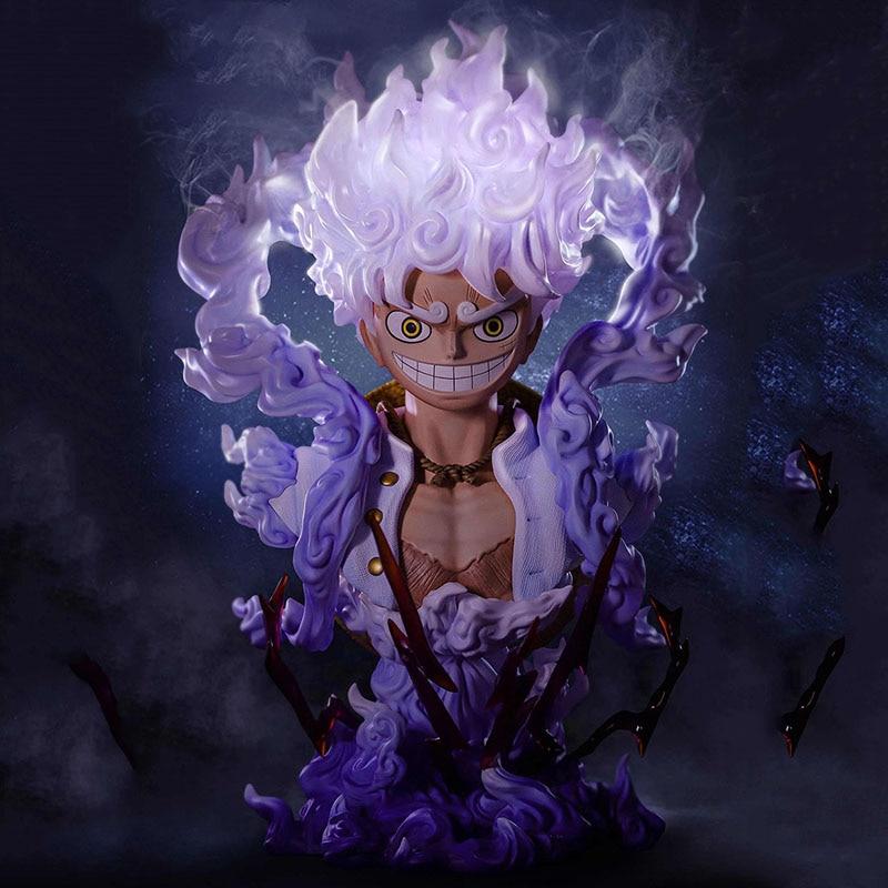 Цельная аниме-фигурка Бога Солнца Ника Gear 5, фигурка обезьяны D Луффи, бюст, статуя, ПВХ, Коллекционная модель, игрушка-кукла