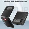 For Samsung Z Flip 7 3 4 5 6 flip7 FE flip6 Flip4 Flip5 Anti-Glare Leather Case for Samsung Galaxy Z Flip 3 5G Flip3 Card Holder