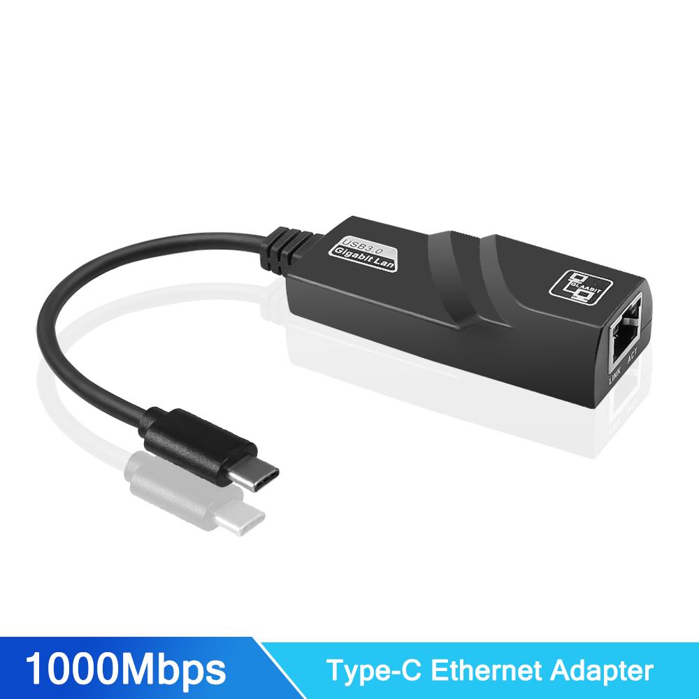 10/100/1000 Мбит/с USB 3.0 Проводная сетевая карта USB-RJ45 Type C-RJ45 LAN Ethernet-адаптер для ПК Macbook Windows Ноутбук