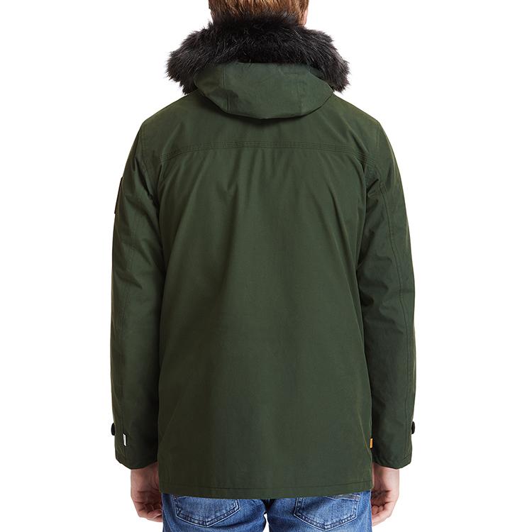 Timberland Уличная теплая куртка 3 в 1 средней длины с капюшоном и логотипом, мужская куртка зеленого цвета A2BBE-U31