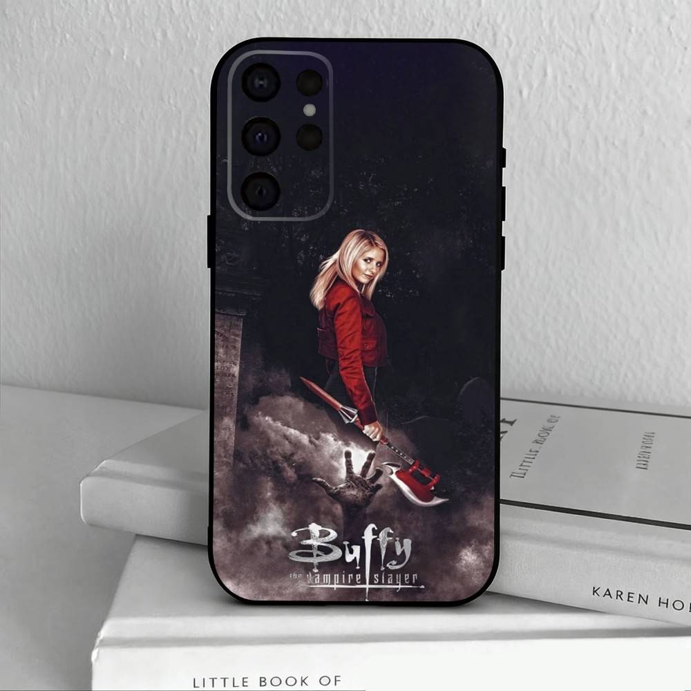 B-Баффи - истребительница вампиров Чехол для телефона для Samsung S25,S24,S21,S22,S23,S30,Ultra,S20,Plus,Другие Мягкий черный чехол