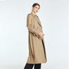 High Luxury Drape Retro Double-breasted Trench Coat Women's Autumn Loose Medium and Long Coat
