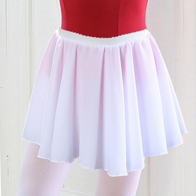 Универсальная и элегантная детская танцевальная юбка-фартук из шифона 100D