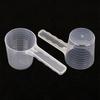 Clear Scale Pet Food Measuring Spoon Plastic  for Cat Dog Accurate Feeding Portion Control for Home Use