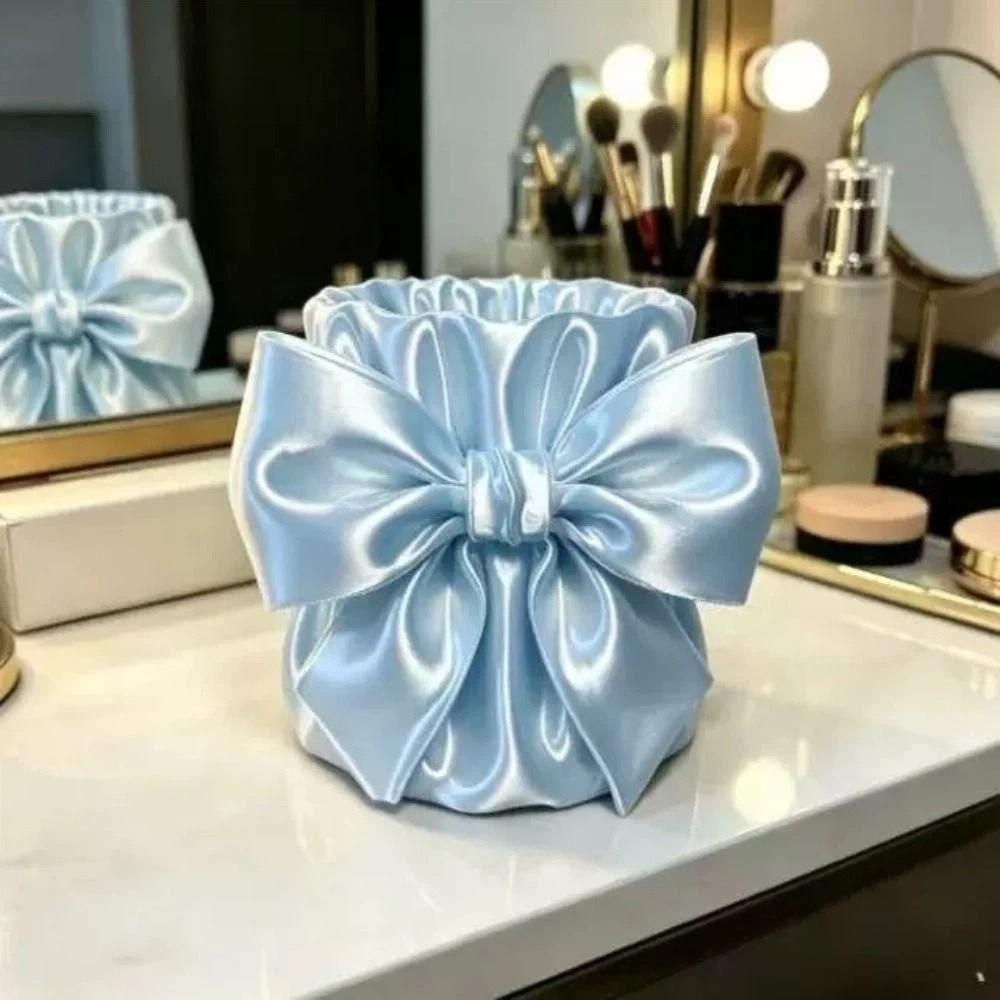 Creative Bowknot Storage Box Multi-function Makeup Brush Storage Case Desktop Organizer Office
