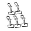 5PCS 27mm Square Tail Snap Hooks 360 Degree Rotating Hook 316 Stainless Steel Spring Shackles for Belt Dog Leash