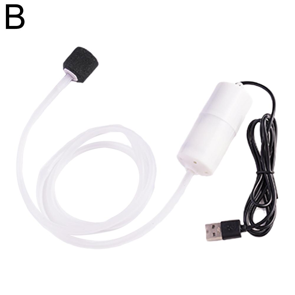 Бесшумный оксигенатор, небольшой кислородный насос, портативный мини-USB-зарядный насос для аквариума, кислородный насос для рыбоводства, принадлежности для аквариума