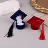 Composites Doctoral Hat Ring Box Creative Ring Packaging Box Earrings Packaging Box  Couple Gift