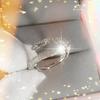 Модное Роскошное Геометрическое Открытое Регулируемое Кольцо с Фианитами